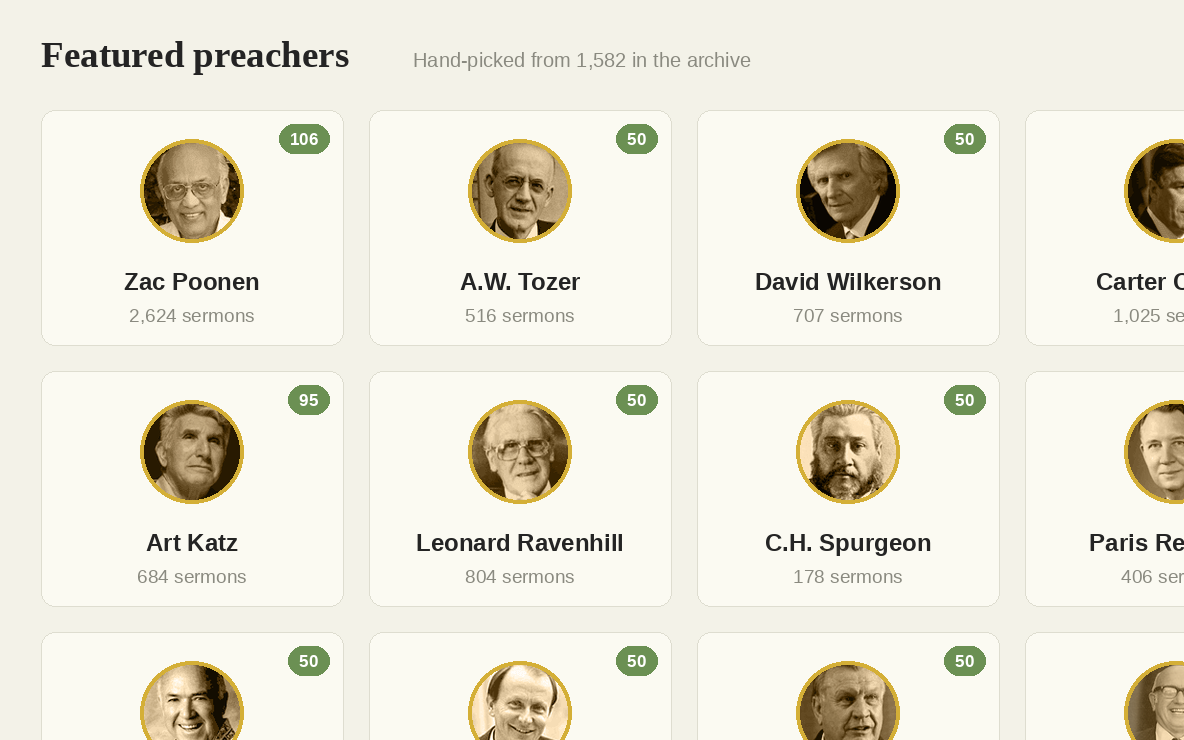 Choosing preachers in the SermonIndex WordPress plugin