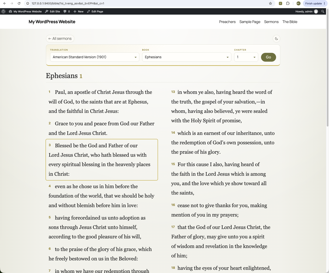 The Bible reader